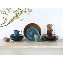 CreaTable Kombiservice »Marrakesch«, (Set, 16 Tlg., Kaffeeservice Und Tafelservice Im Set, Für 4 Personen), Service, Hochwertige, Glänzende Spezialglasur Mit Vintage Aussenrand -Erstellbar Geschäft f65f4e8c2355436b95526e2f8e434f11