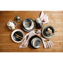 CreaTable Kombiservice »Industrial Gold«, (Set, 16 Tlg., Kaffeeservice Und Tafelservice Im Set, Für 4 Personen), Service, Sprenkelglasur -Erstellbar Geschäft f91067f3f637ab461f34cfc95ca850b5