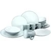 CreaTable Kombiservice »Cool Grey«, (Set, 16 Tlg., Kaffeeservice Und Tafelservice Im Set, Für 4 Personen), Service, Einzigartige Optik