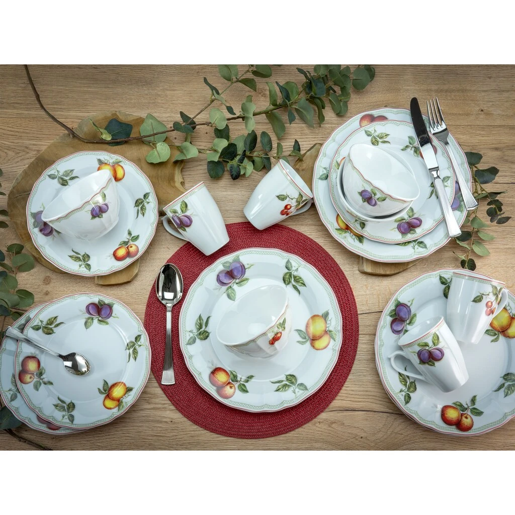 CreaTable Kombiservice »Flora Orchard«, (Set, 16 tlg., Kaffeeservice und Tafelservice im Set, für 4 Personen), Service, Porzellan, nostalgischer Manufakturstil, Made in Europe CreaTable Kombiservice »Flora Orchard«, (Set, 16 Tlg., Kaffeeservice Und Tafelservice Im Set, Für 4 Personen), Service, Porzellan, Nostalgischer Manufakturstil, Made In Europe -Erstellbar Geschäft fa342cfda0822d2ae891fcc9d6a787cf