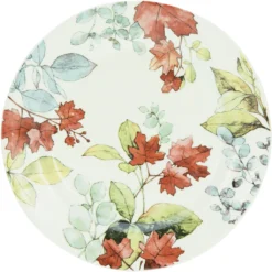 CreaTable Kombiservice »Maple«, (Set, 16 Tlg., Kaffeeservice Und Tafelservice Im Set, Für 4 Personen), Service, Romantisches Blattdekor, Nordische Farben -Erstellbar Geschäft feb7a2a04a9766306295e5fe2851f743